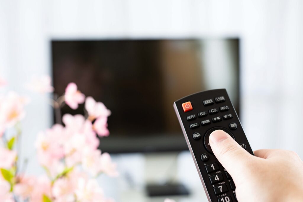 テレビを見る人